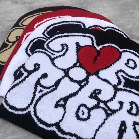 Y2K Beanie Knitted Hat Unisex Warm Skull Cap Acrylic Street Fashion main image 5